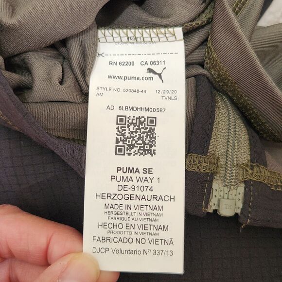 PUMA x HYROX men's Coldadapt running jacket windbreaker olive green black size S - Picture 3 of 12